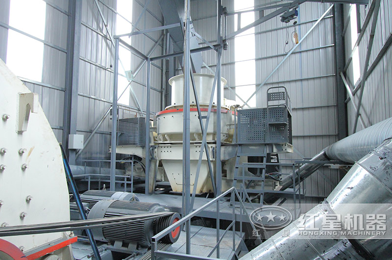 登封砂石加工廠車間內(nèi)景