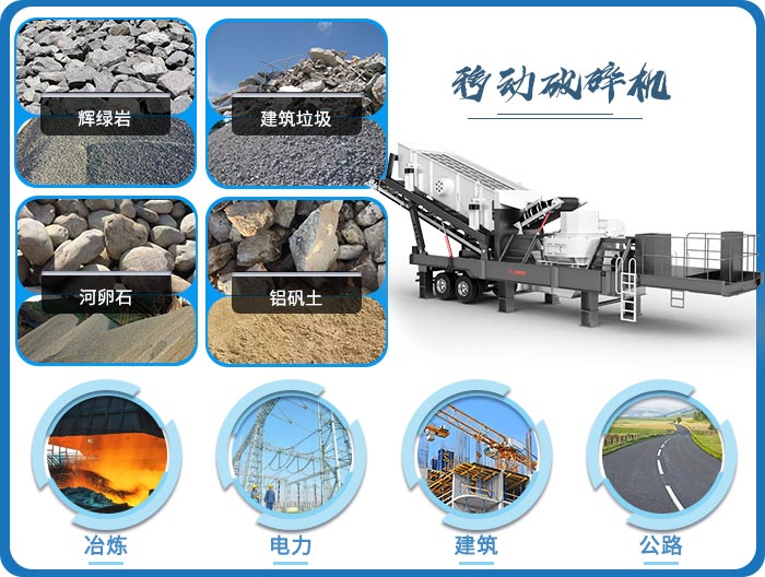 移動破碎機(jī)適用范圍廣