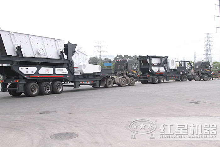 紅星車載式石子磕碎機(jī)車間直接發(fā)貨