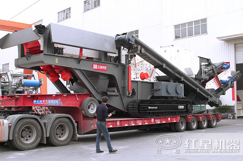全新小型車(chē)載移動(dòng)破碎機(jī)發(fā)貨現(xiàn)場(chǎng)