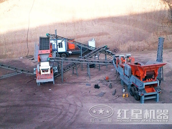 建筑垃圾破碎站多臺聯(lián)機(jī)作業(yè)，處理方式更多樣